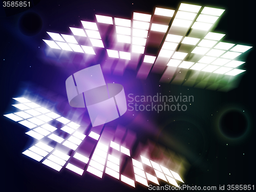 Image of Glow Background Represents Light Burst And Abstract