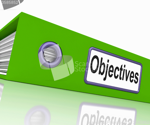 Image of Objectives File Means Correspondence Business And Intent