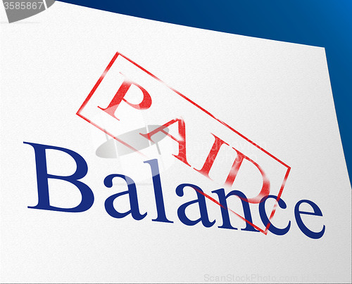 Image of Balance Paid Indicates Confirmation Bills And Equality