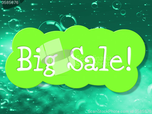 Image of Big Sale Shows Save Clearance And Promotional