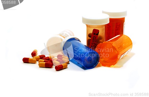 Image of Pills containers white