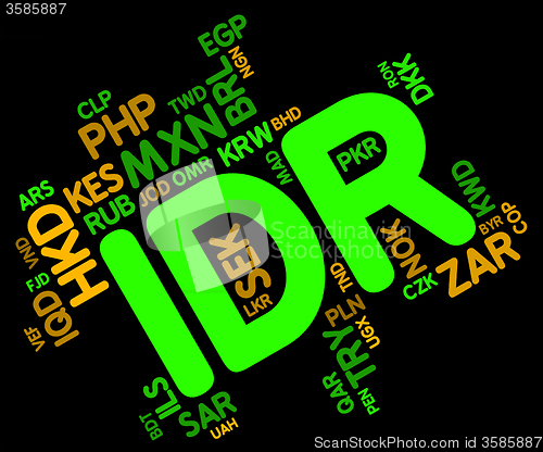 Image of Idr Currency Indicates Exchange Rate And Broker