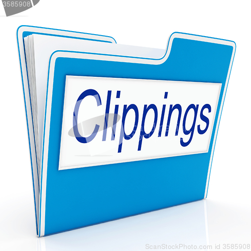 Image of Clippings File Indicates Paper Business And Folders