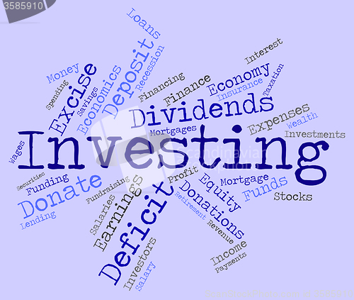 Image of Investing Word Represents Return On Investment And Growth