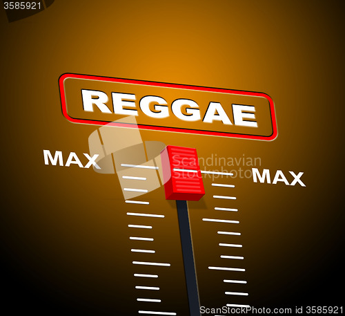 Image of Reggae Music Indicates Acoustic Recording And Melody