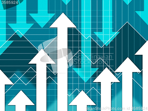 Image of Arrows Spikes Background Means Graph Visual And Information\r