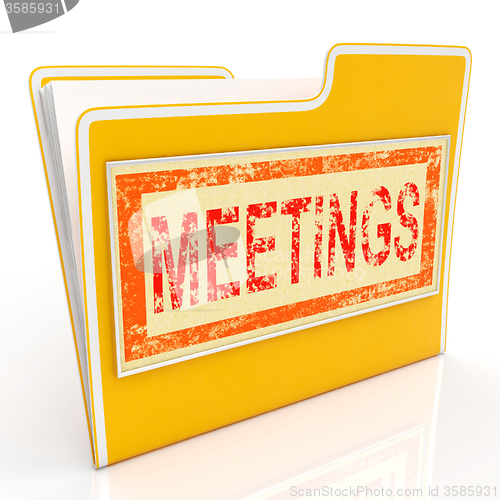 Image of Meetings File Means Agm Document And Paperwork