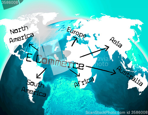 Image of World E Commerce Indicates Ecommerce E-Commerce And Company