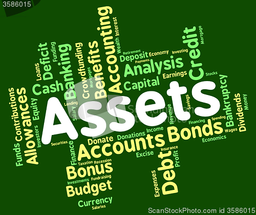 Image of Assets Words Means Holdings Property And Estate