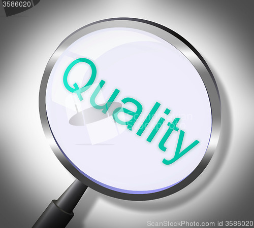 Image of Magnifier Quality Means Approval Check And Satisfaction