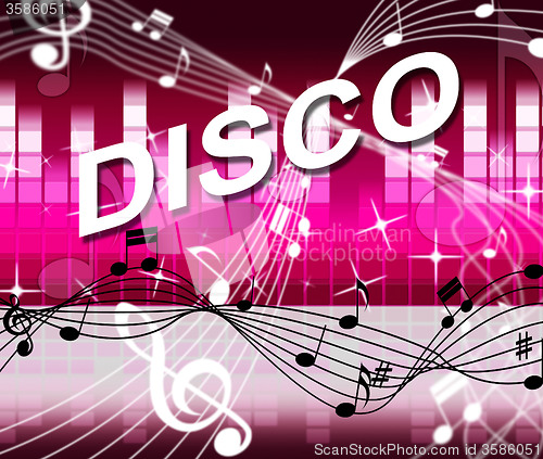 Image of Music Disco Shows Sound Track And Audio