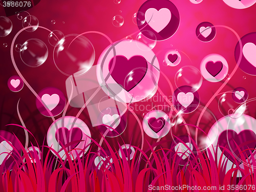 Image of Background Landscape Shows Valentine Day And Affection