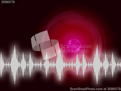 Image of Sound Wave Background Means Audio Frequency Or Analyzer\r