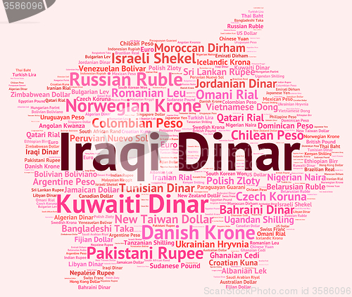 Image of Iraqi Dinar Shows Foreign Currency And Coin