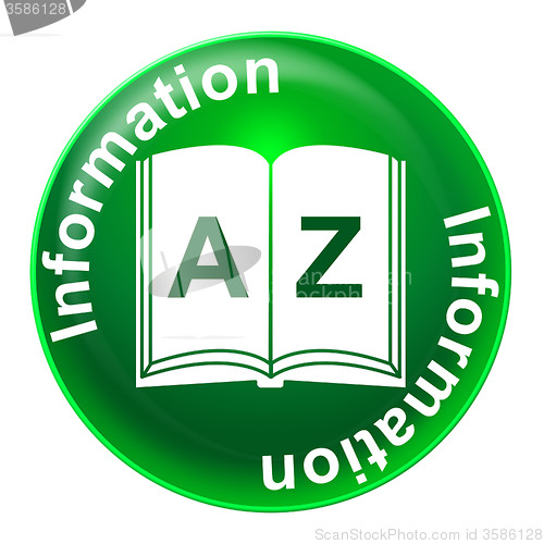 Image of Information Badge Indicates Know How And Advisor