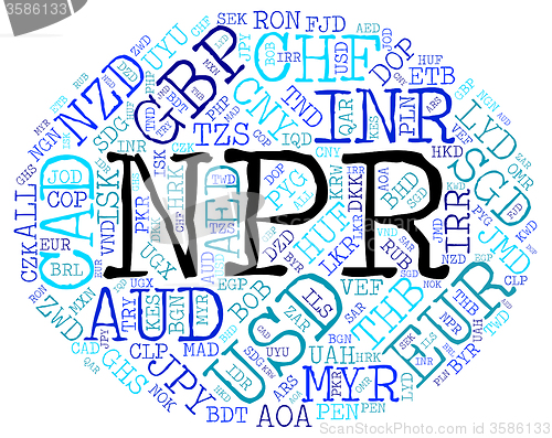 Image of Npr Currency Shows Nepal Rupee And Currencies