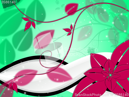 Image of Floral Background Indicates Backgrounds Petals And Flower