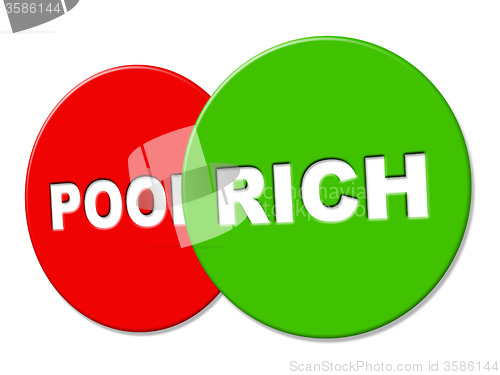 Image of Rich Sign Represents Treasure Wealthy And Finance