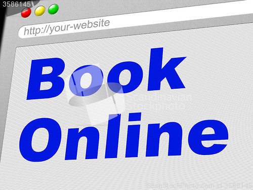 Image of Book Online Means World Wide Web And Searching