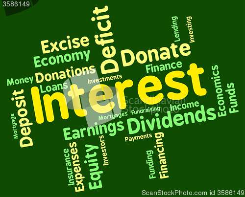 Image of Interest Word Means Words Yield And Dividend