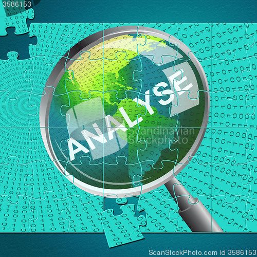 Image of Analyse Magnifier Indicates Data Analytics And Analysis