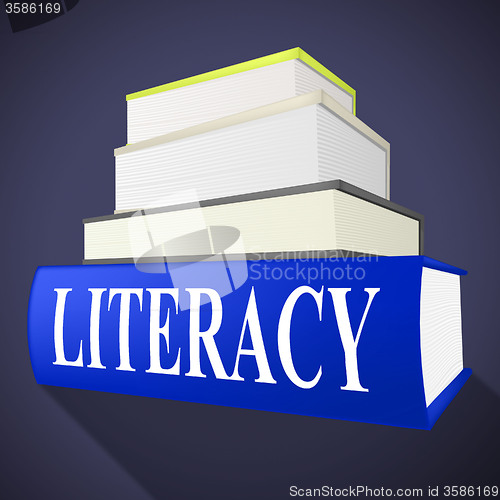 Image of Literacy Book Means Textbook Read And Education