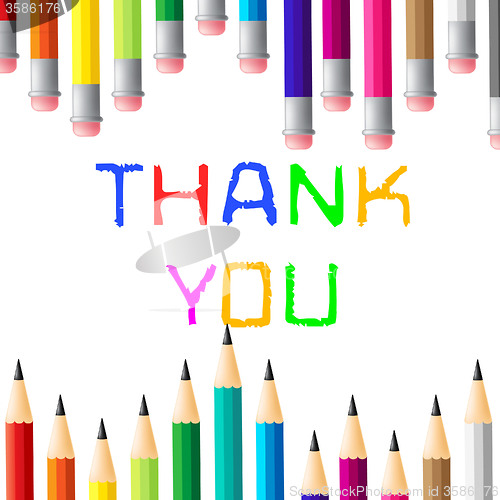 Image of Thank You Shows Many Thanks And Grateful