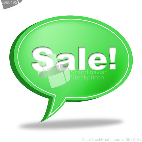 Image of Sale Message Represents Correspond Merchandise And Discounts