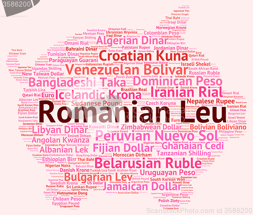 Image of Romanian Leu Represents Foreign Currency And Banknotes