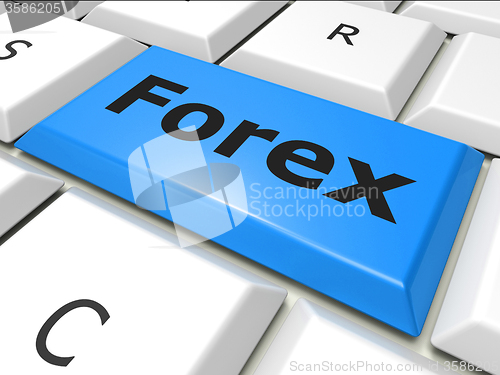 Image of Online Forex Shows World Wide Web And Foreign