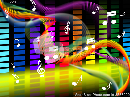 Image of Music Background Shows Tune Jazz Or Classical\r
