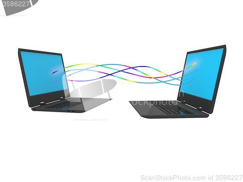 Image of Computer Network Represents Global Communications And Computing