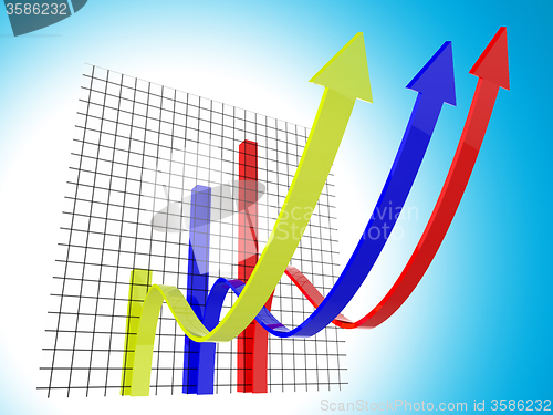 Image of Business Graph Means Trend Statistics And Forecast