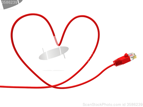 Image of Love Internet Indicates World Wide Web And Computer