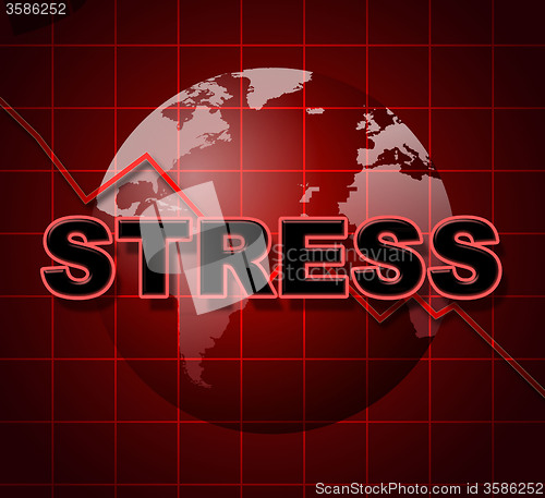 Image of Stress Graph Represents Profit Pressure And Stressing