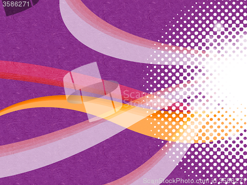 Image of Sparky Wavy Background Means Decorative Waves And Sparkles\r