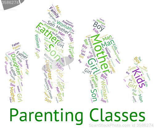 Image of Parenting Classes Means Mother And Child And Childhood