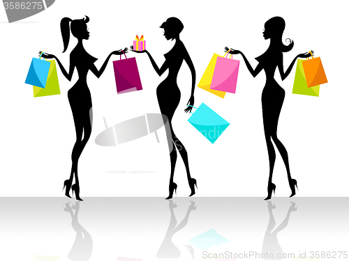Image of Shopping Shopper Indicates Retail Sales And Adult