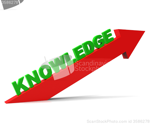 Image of Increase Knowledge Represents Growing Education And Arrow