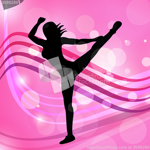 Image of Yoga Dancing Represents Meditated Disco And Posing