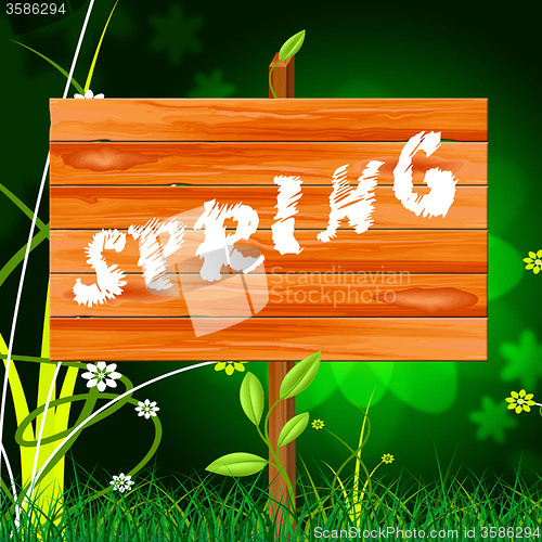 Image of Spring Nature Shows Environment Warm And Warmth