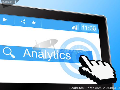 Image of Analytics Online Represents World Wide Web And Network