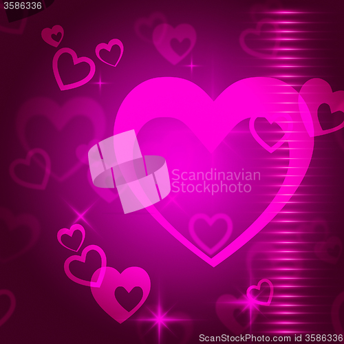 Image of Hearts Background Means Love  Passion And Romanticism\r