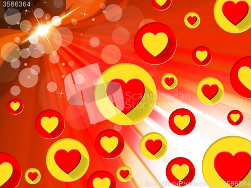 Image of Copyspace Background Means Valentines Day And Blank