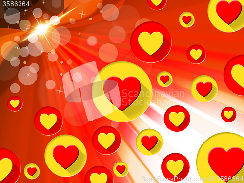 Image of Copyspace Background Means Valentines Day And Blank