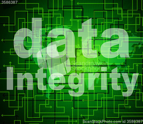 Image of Integrity Data Means Virtuous Information And Honesty