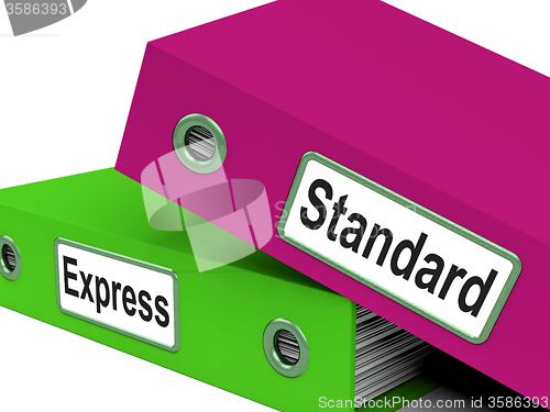 Image of Standard Express Shows Deliver Delivery And Parcel