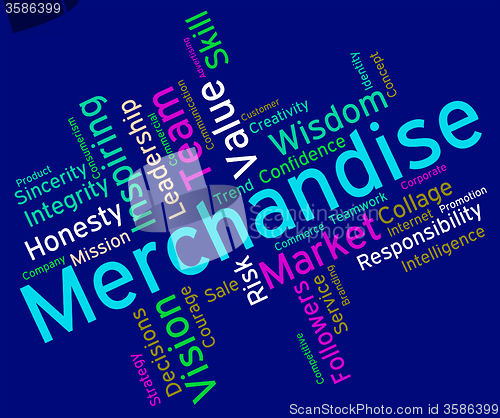 Image of Merchantise Words Indicates Sale Produce And Products