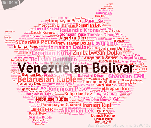 Image of Venezuelan Bolivar Means Currency Exchange And Broker