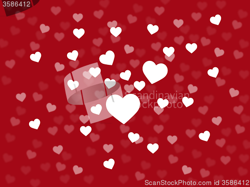 Image of Background Heart Means Valentines Day And Affection